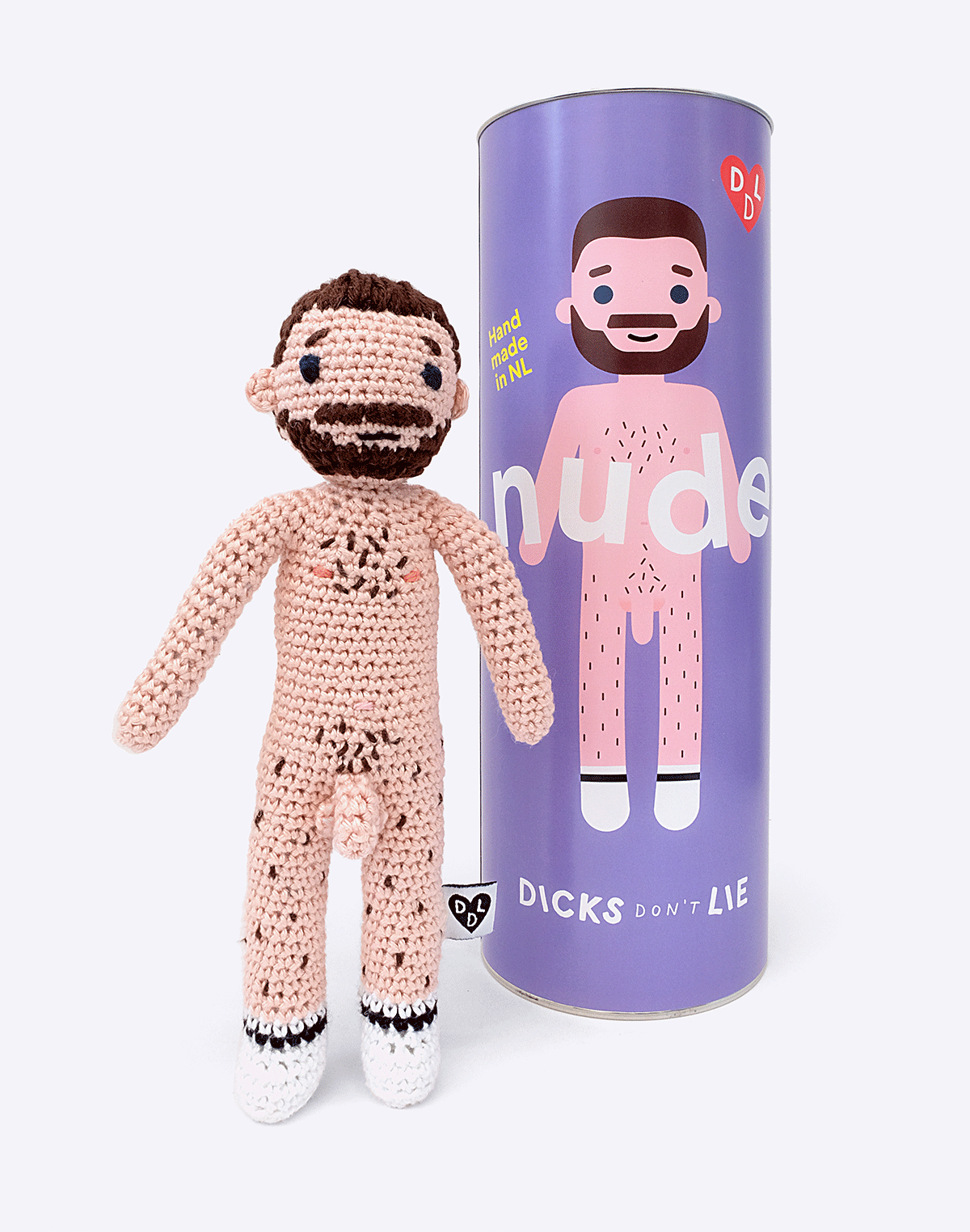 Crochet Doll - Nude Dude – Roger - Dicks Don't Lie - NUDROGCPOS