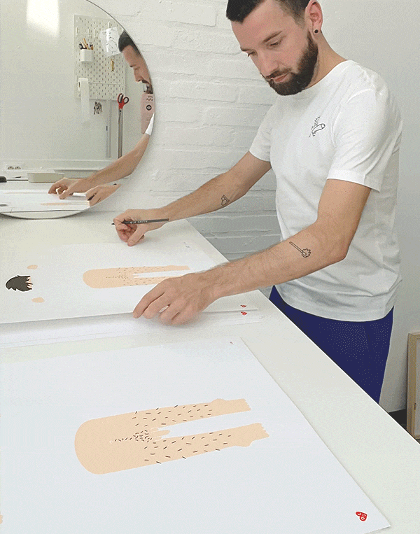 Screenprint - Art – Cheeky Chappy (40x50) - Dicks Don't Lie - ARTCCHVW4050