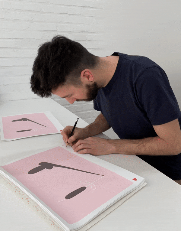 Screenprint - Art – No going back (40x30) - Dicks Don't Lie - ARTNGBCPA3