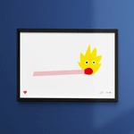 Screenprint - Art – Hot Pants (30x21) - Dicks Don't Lie - ARTHOPVWA4