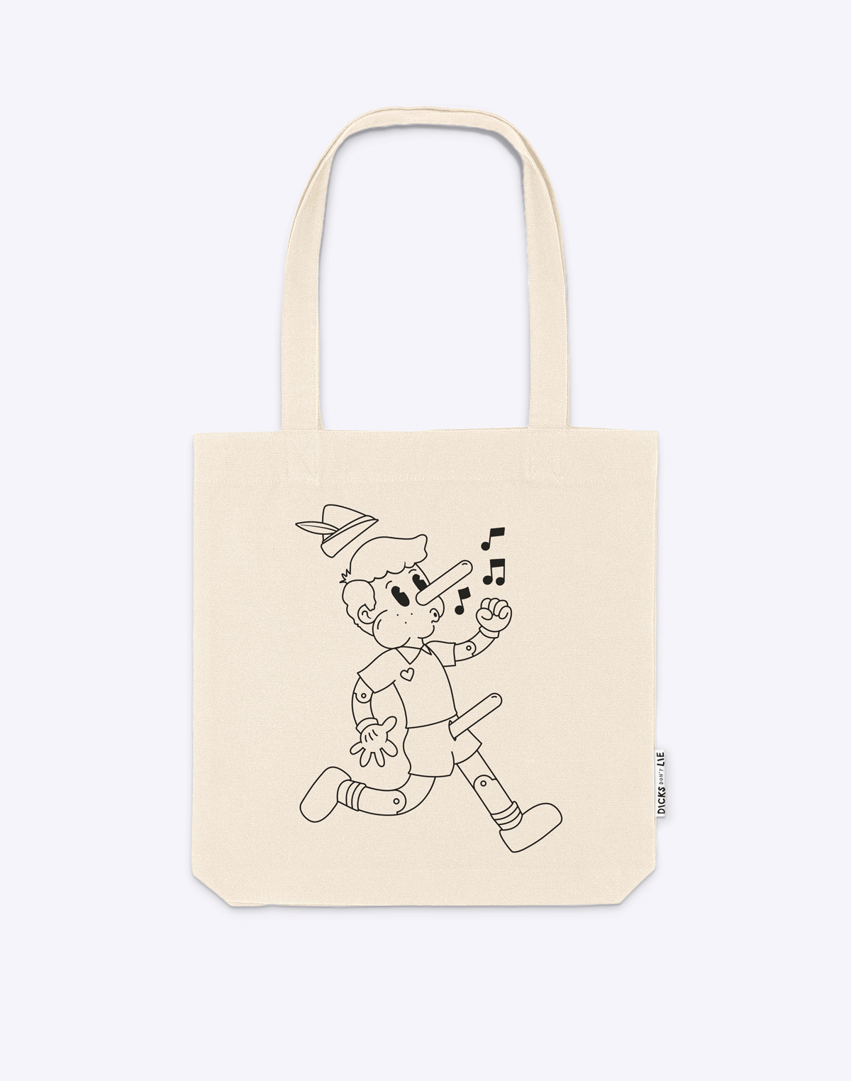 Totebag - Sack – Peenocchio - Dicks Don't Lie - 2303427