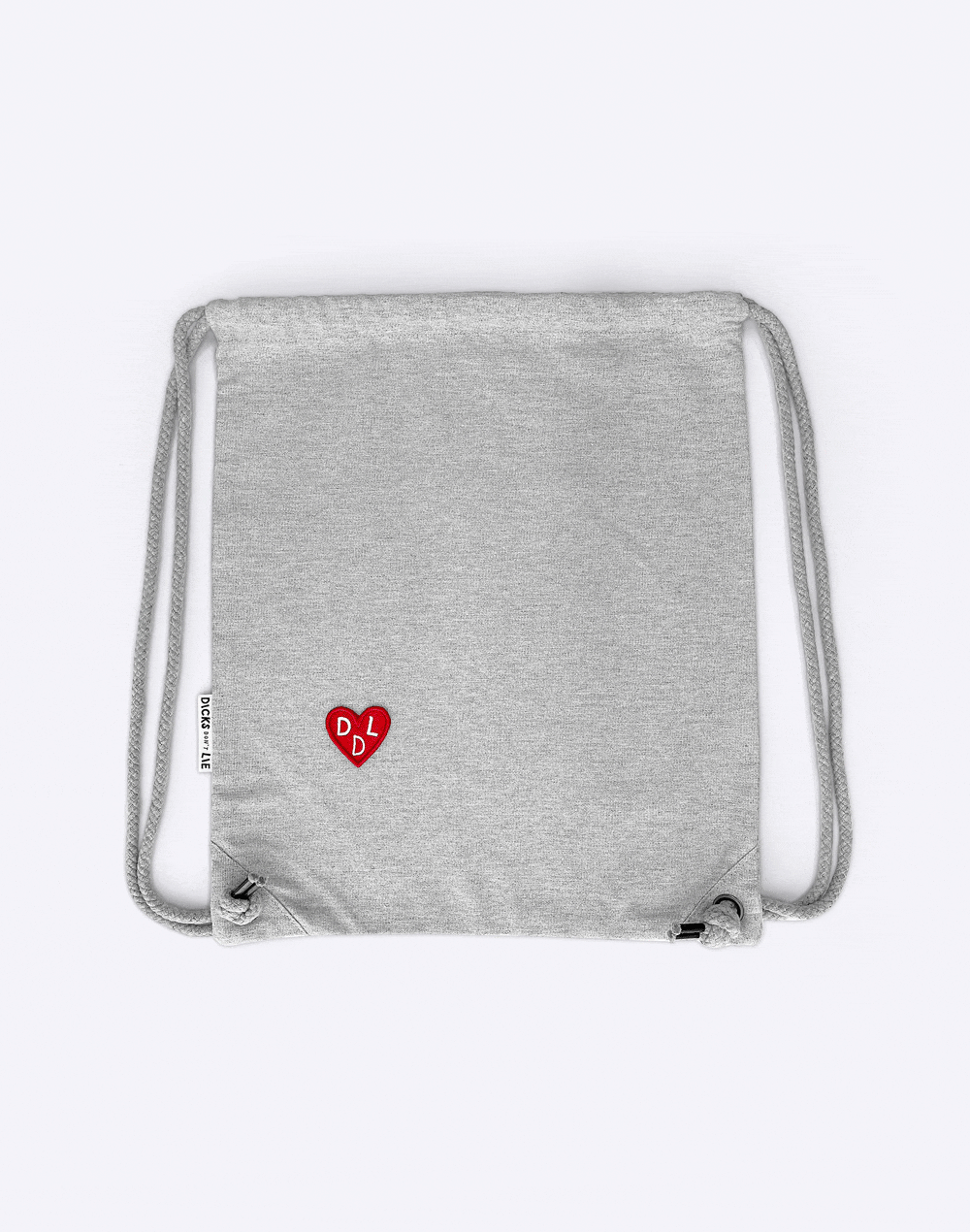 Totebag - Gym Sack – DDL Heart Patch - Dicks Don't Lie - GYMDDLPGOS