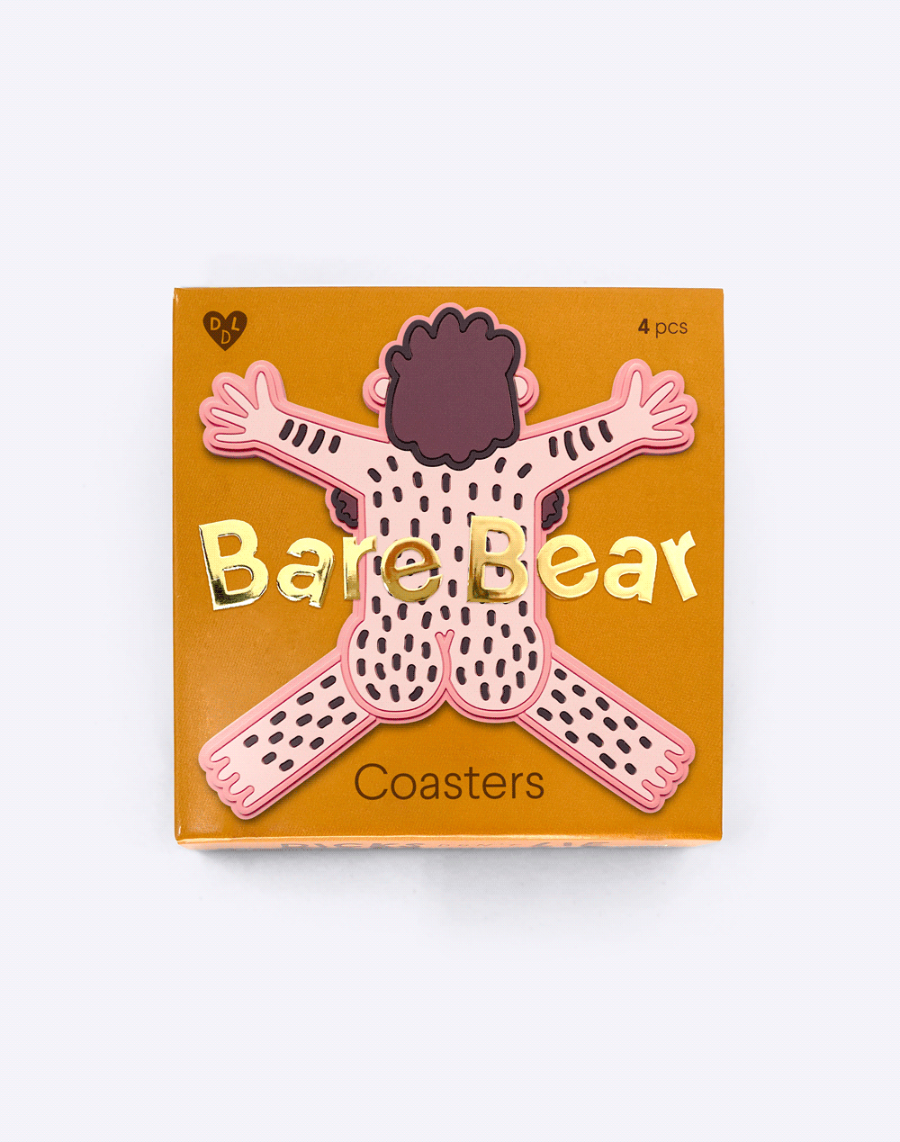 Coasters - Coasters – Box of 4 Bare Bears - Dicks Don't Lie - COABABCP04