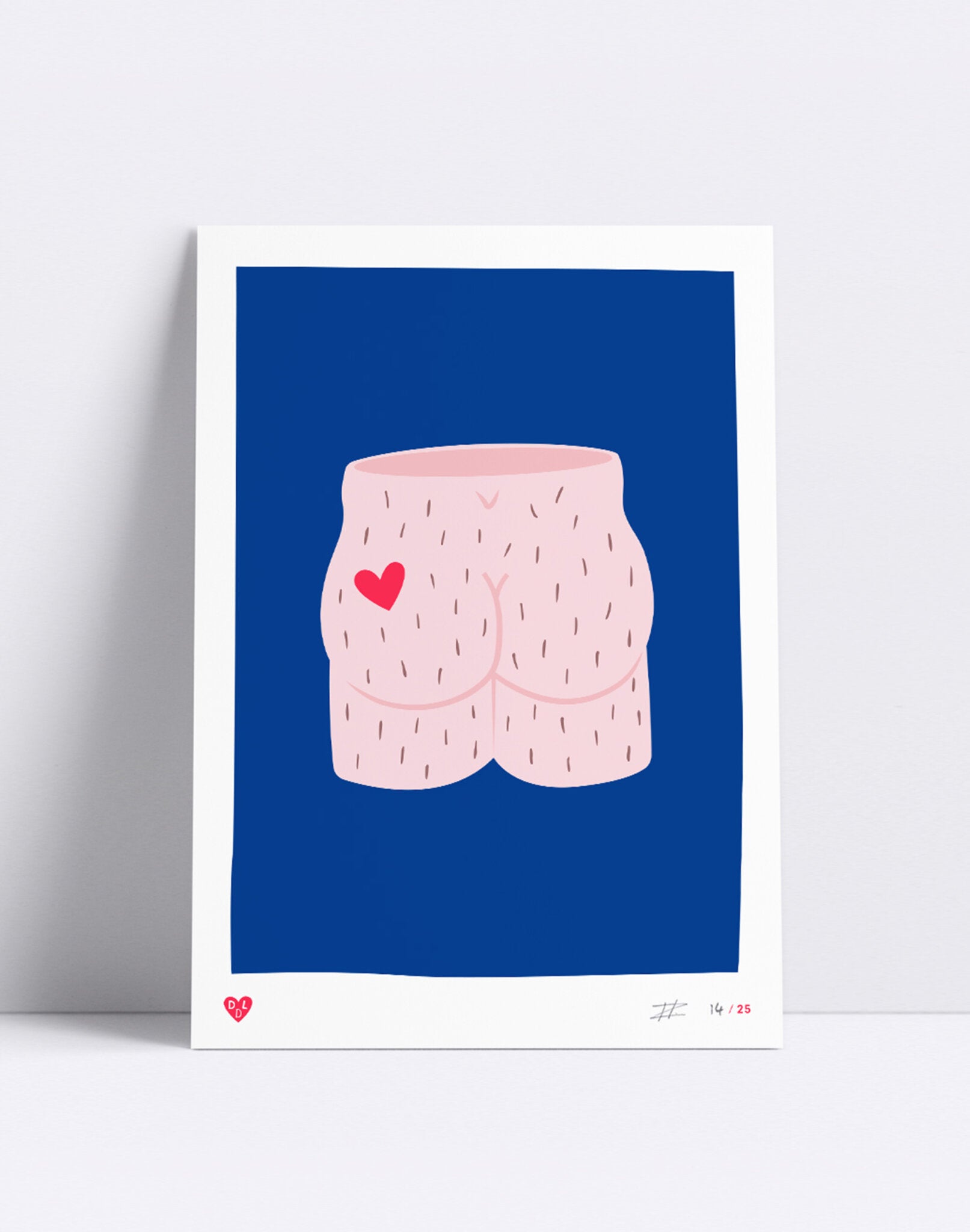 Screenprint - Art – Arty Farty (A4) - Dicks Don't Lie - ARTARFBBA4