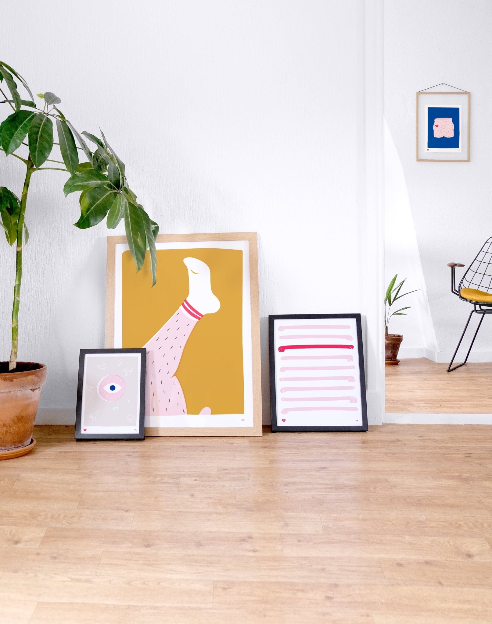 Screenprint - Art – Arty Farty (A4) - Dicks Don't Lie - ARTARFBBA4