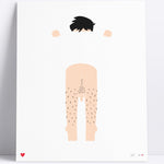 Screenprint - Art – Cheeky Chappy (40x50) - Dicks Don't Lie - ARTCCHVW4050