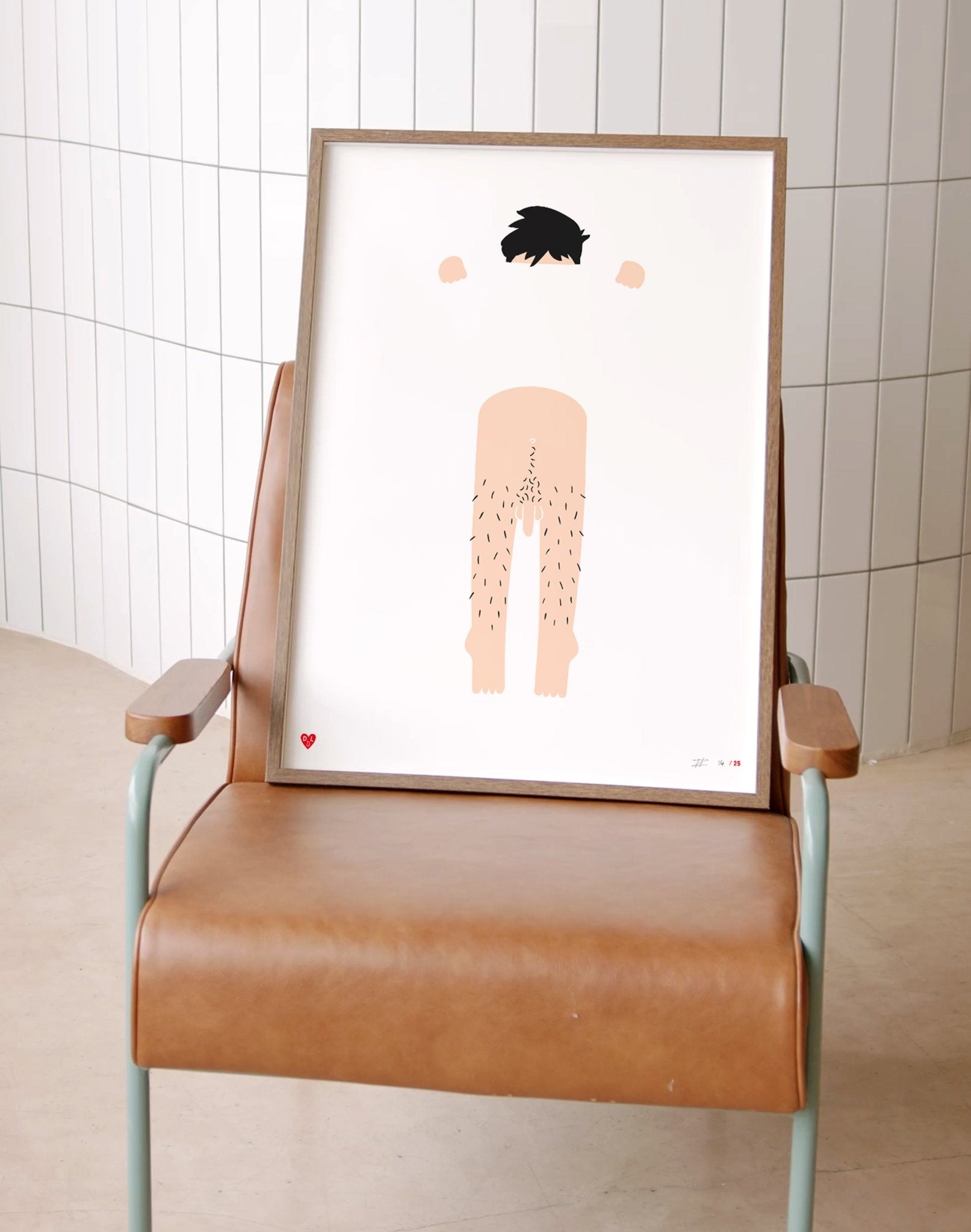 Screenprint - Art – Cheeky Chappy (40x50) - Dicks Don't Lie - ARTCCHVW4050