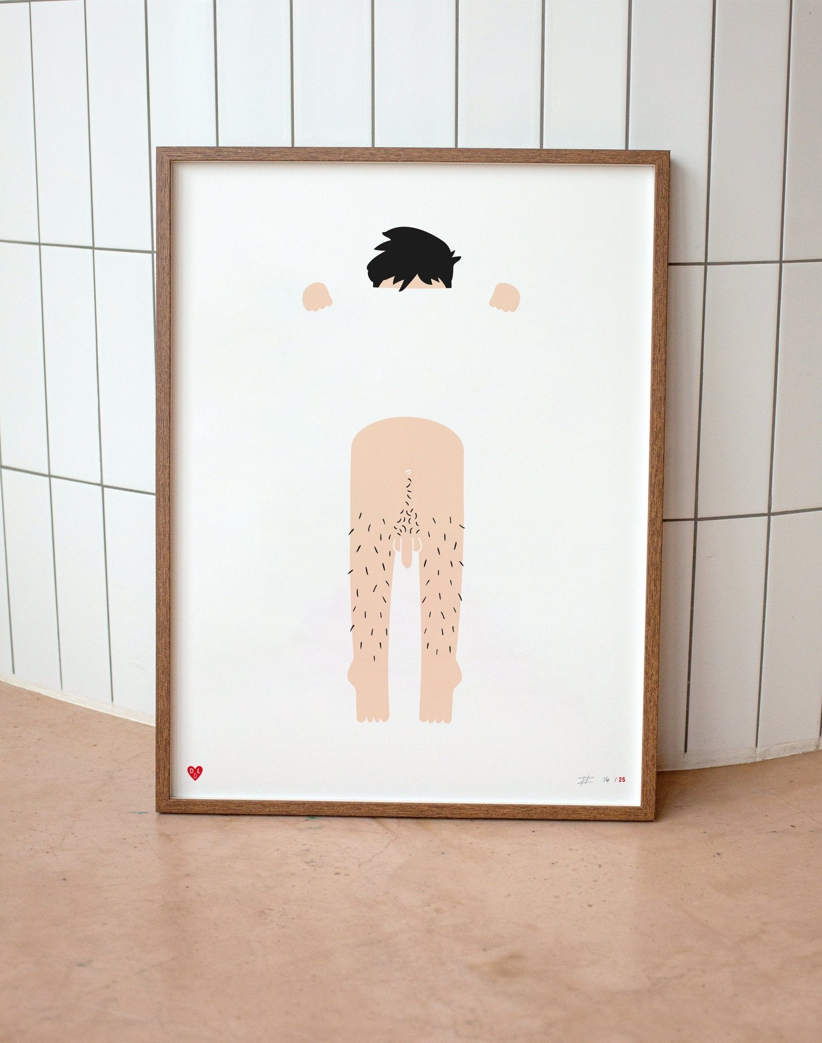 Screenprint - Art – Cheeky Chappy (40x50) - Dicks Don't Lie - ARTCCHVW4050