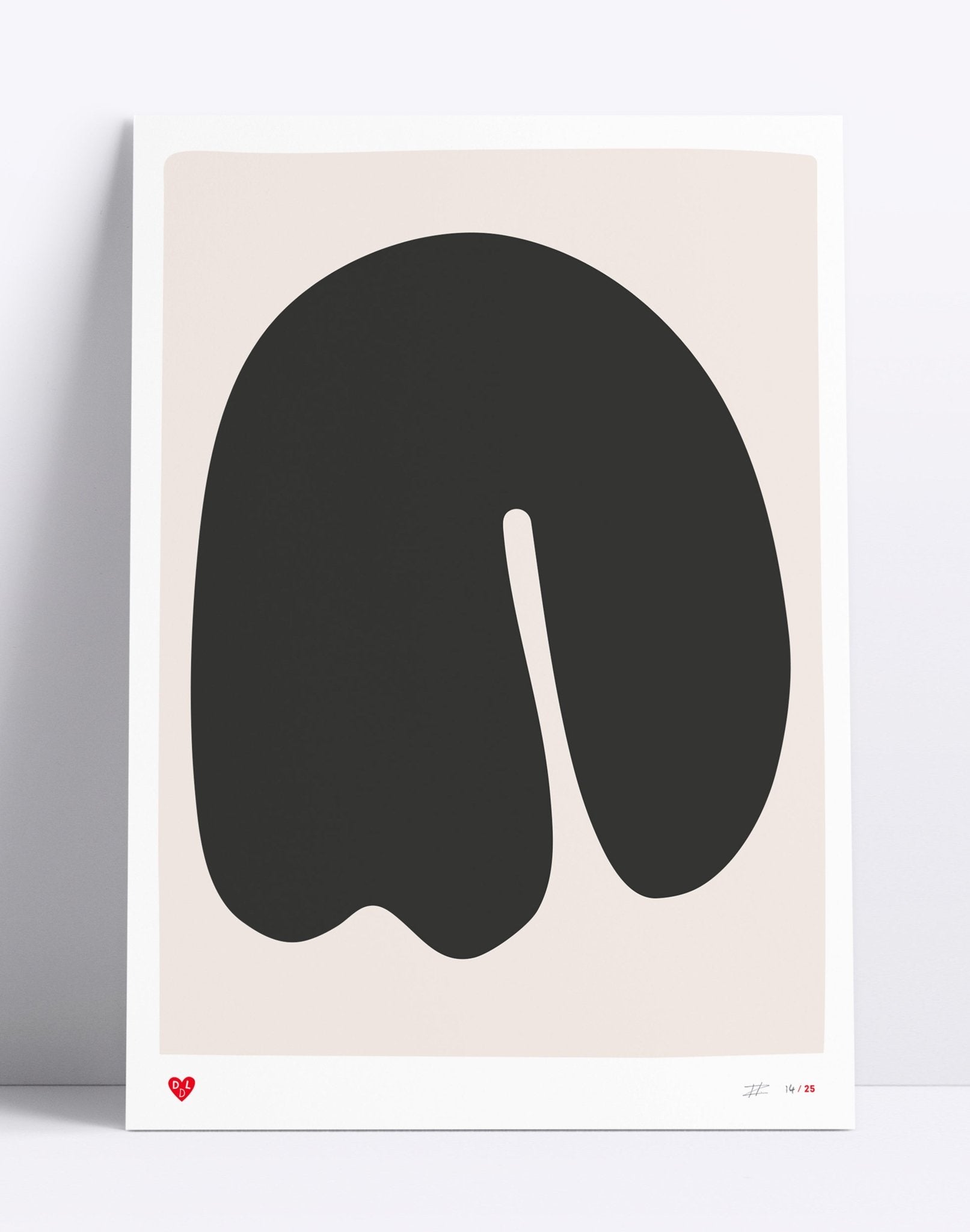 Screenprint - Art – Elephant (50x70) - Dicks Don't Lie - ARTELEBL5070