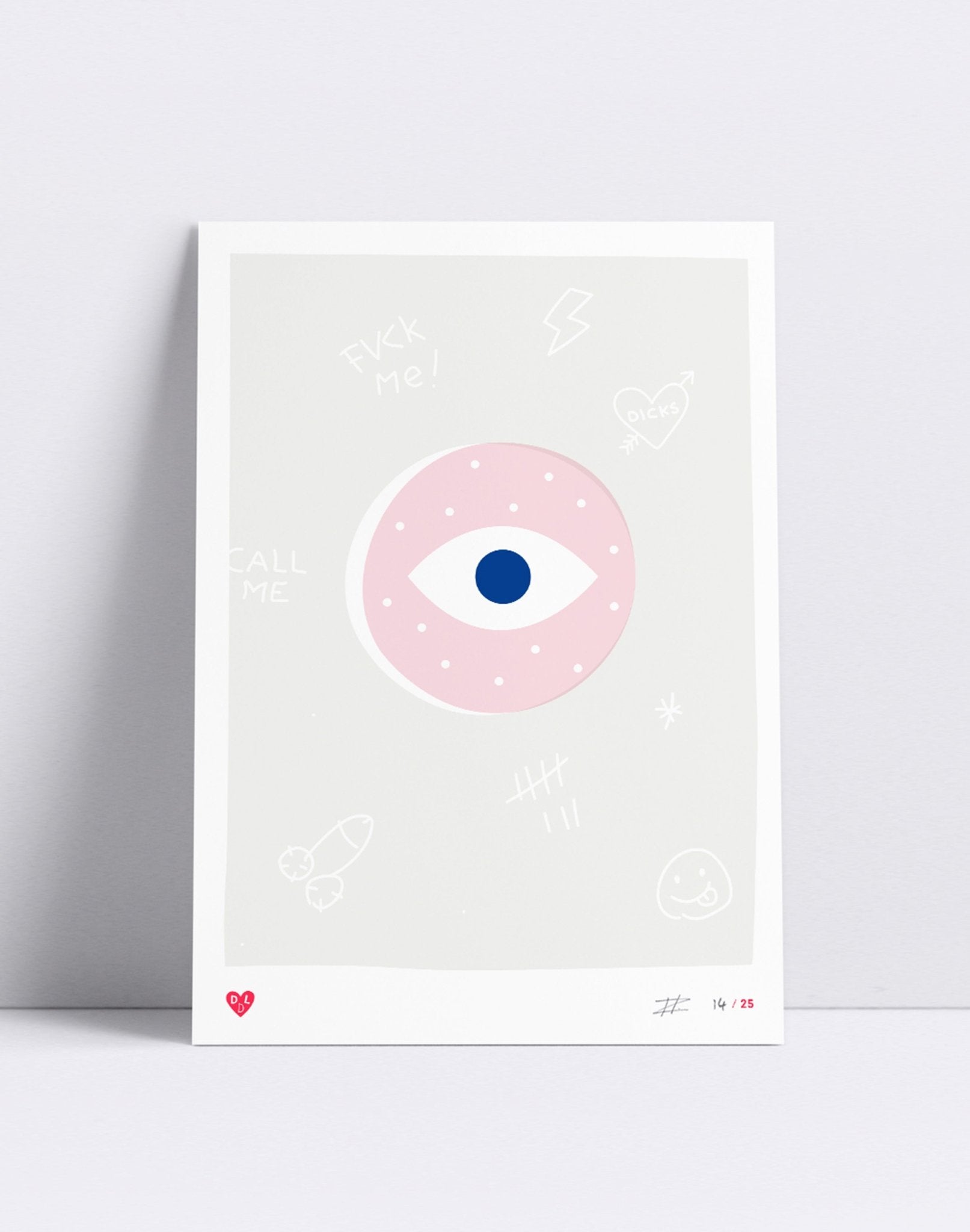 Screenprint - Art – Glory Hole (A4) - Dicks Don't Lie - ARTGLHCPA4