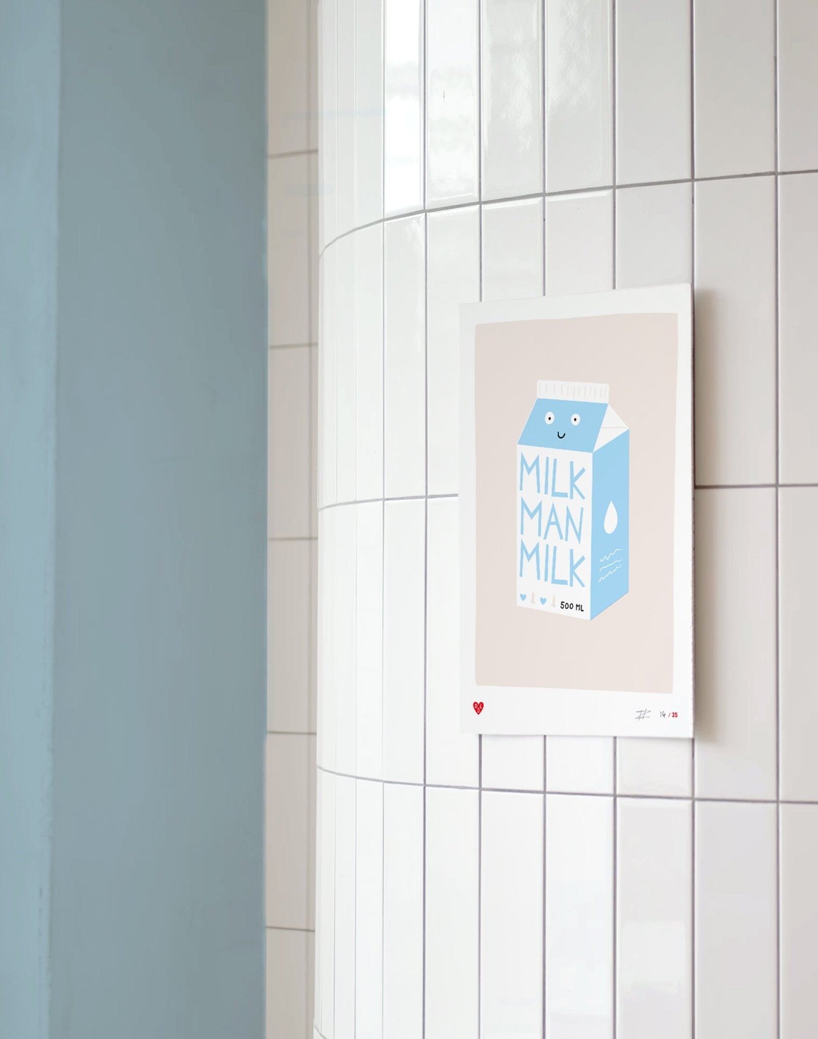 Screenprint - Art – Milk Man Milk (21x30) - Dicks Don't Lie - ARTMMMMBA4