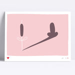 Screenprint - Art – No going back (40x30) - Dicks Don't Lie - ARTNGBCPA3