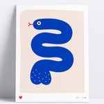 Screenprint - Art – Trouser Snake (30x40) - Dicks Don't Lie - ARTTRSBBA3