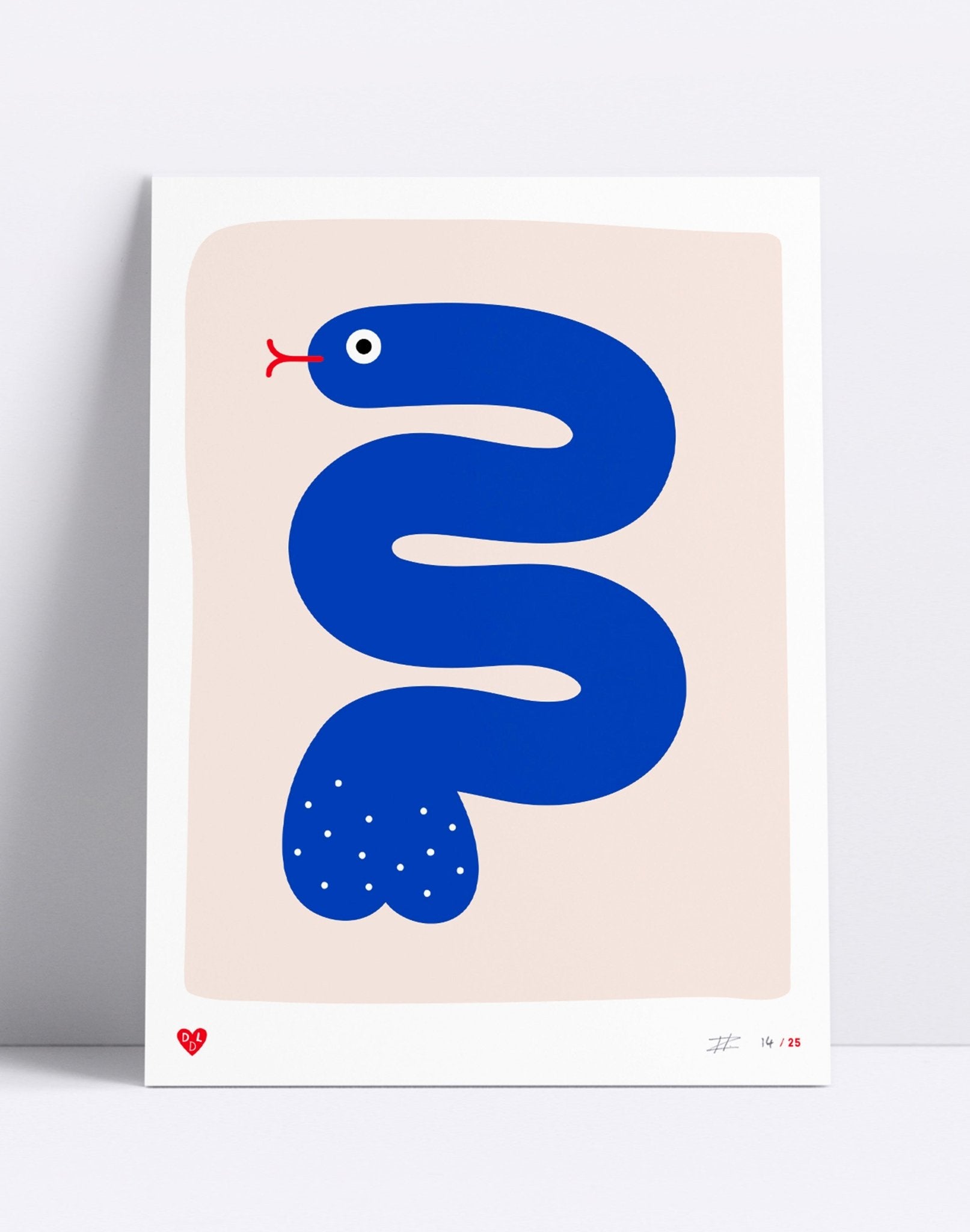 Screenprint - Art – Trouser Snake (30x40) - Dicks Don't Lie - ARTTRSBBA3
