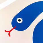 Screenprint - Art – Trouser Snake (30x40) - Dicks Don't Lie - ARTTRSBBA3