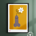 Screenprint - Art – Whoopsy Daisy (21x30) - Dicks Don't Lie - ARTWDAOCA4