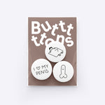 Butt - Ons - Butt - Ons – I love my Penis - Dicks Don't Lie - BUTMPEBW03