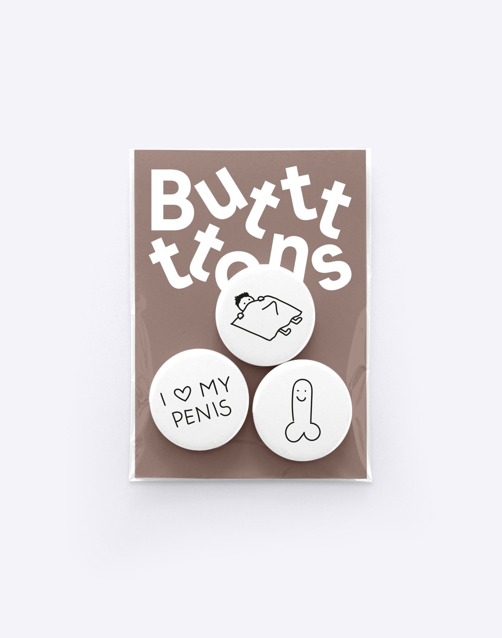Butt - Ons - Butt - Ons – I love my Penis - Dicks Don't Lie - BUTMPEBW03