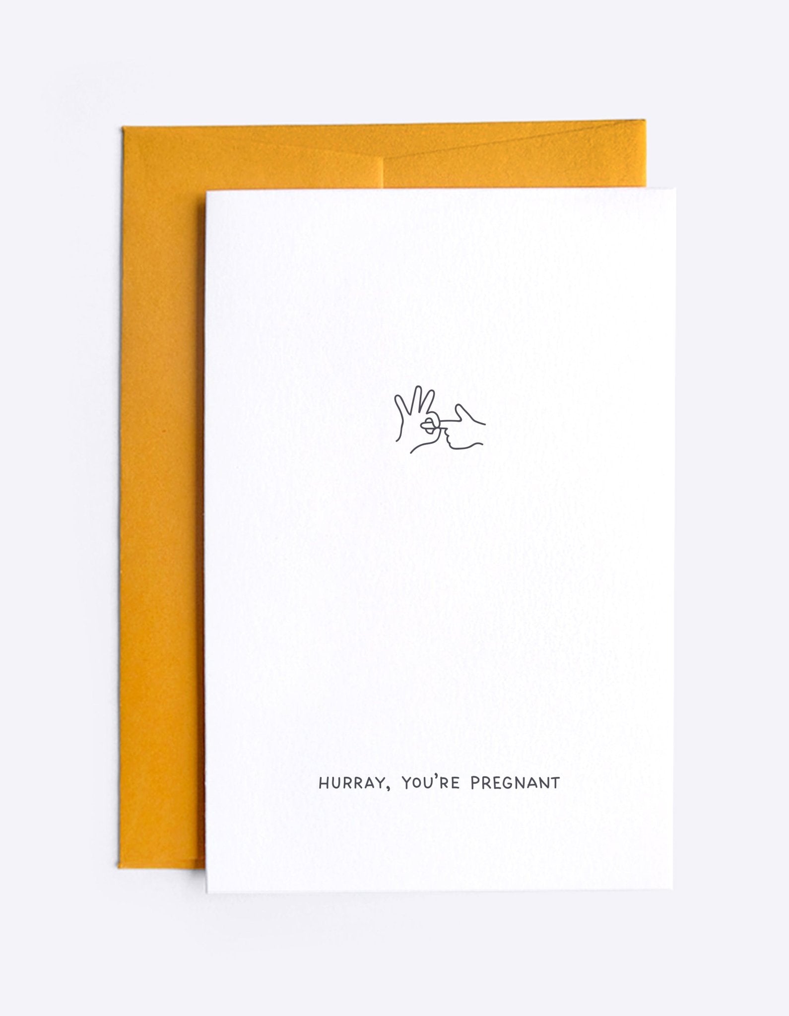 Card - Card – Hurray, you're pregnant - Dicks Don't Lie - GCAHYPBWA6