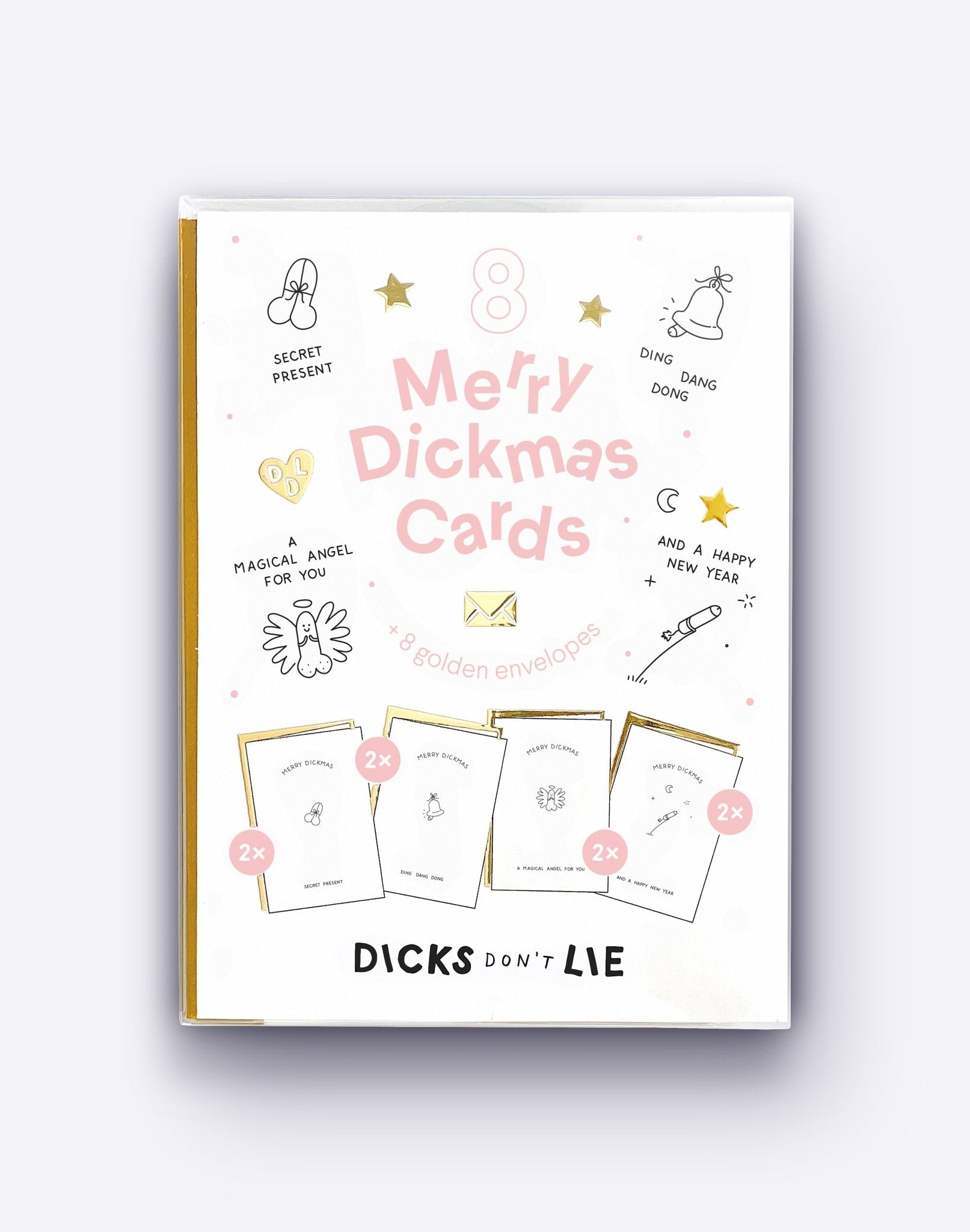 Dickmas Card - Dickmas Card – Bundle of 8 - Dicks Don't Lie - DCAB08CPA6