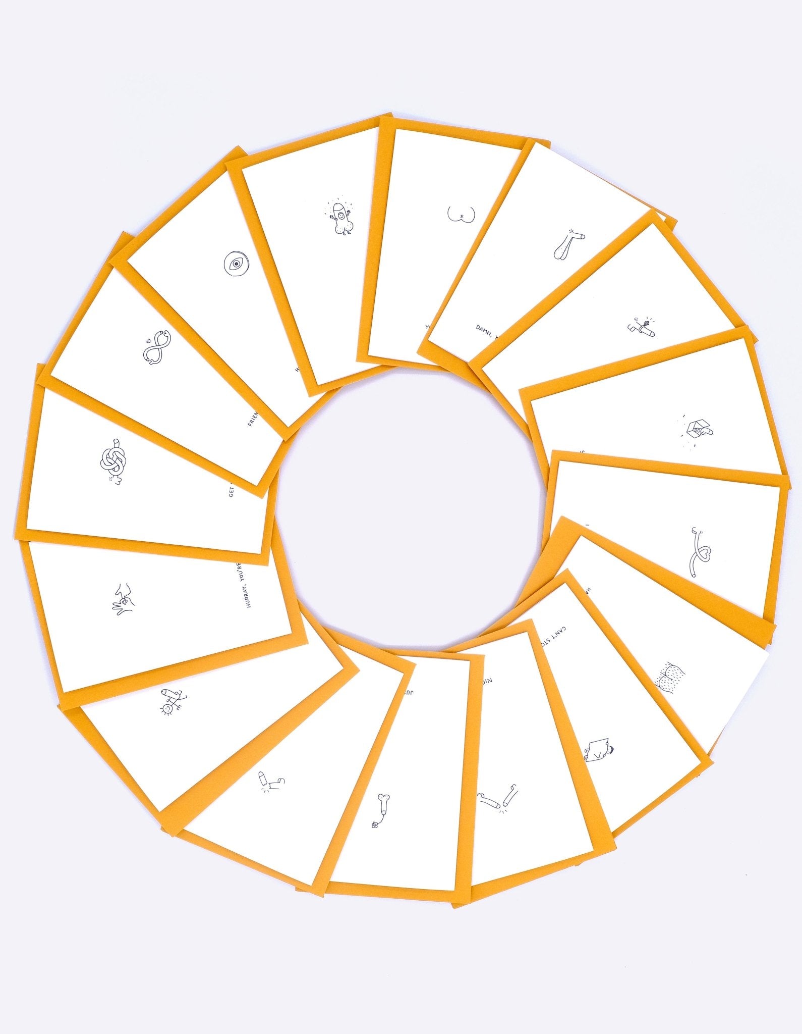 Greetings Cards - Greetings Cards – Bundle of 16 - Dicks Don't Lie - GCAB1601