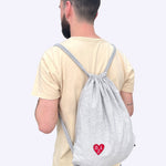 Totebag - Gym Sack – DDL Heart Patch - Dicks Don't Lie - GYMDDLPGOS