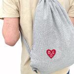 Totebag - Gym Sack – DDL Heart Patch - Dicks Don't Lie - GYMDDLPGOS