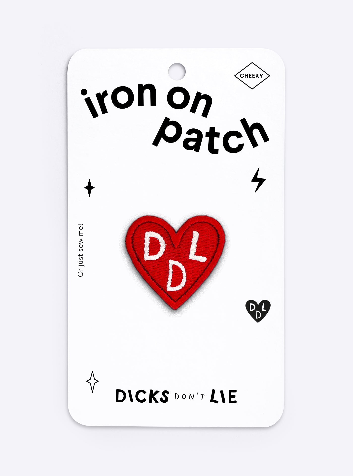Iron - On Patch - Iron - On Patch – DDL Heart - Dicks Don't Lie - IOPDDLBROS