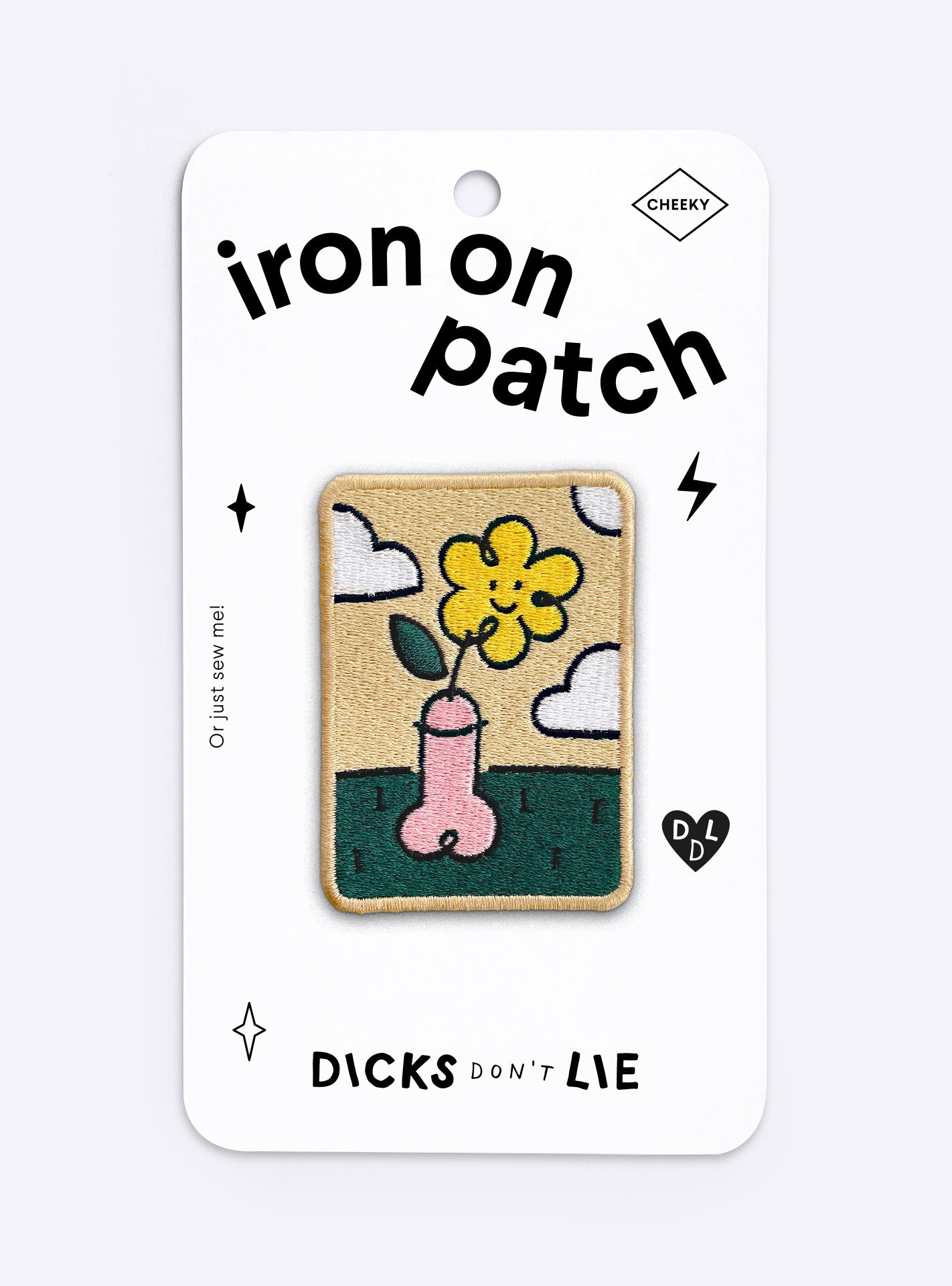 Iron - On Patch - Iron - On Patch – Whoopsy Daisy - Dicks Don't Lie - IOPWDACYOS