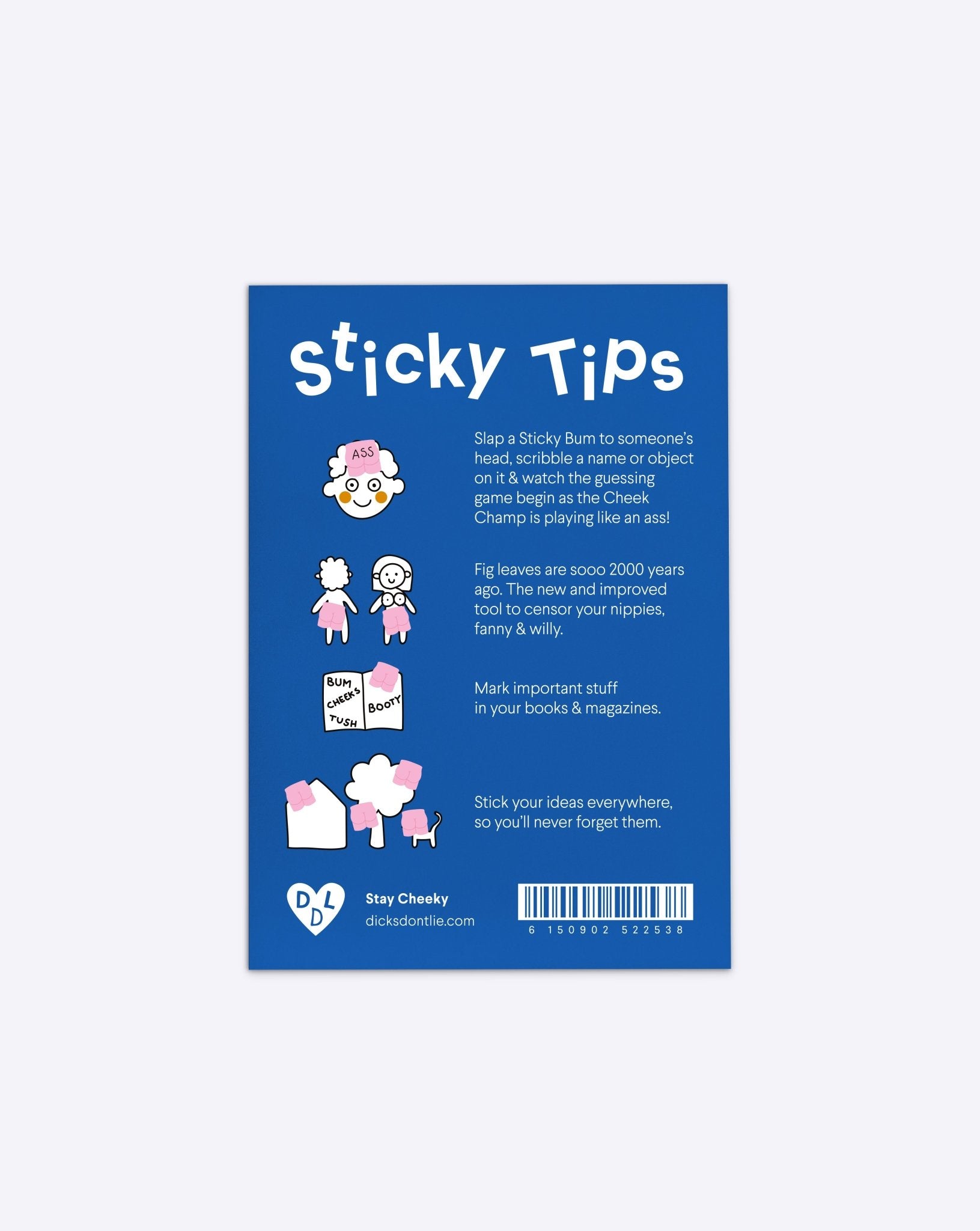 Sticky Notes - Memo Notes – Sticky Bums - Dicks Don't Lie - MEMSTBCPOS