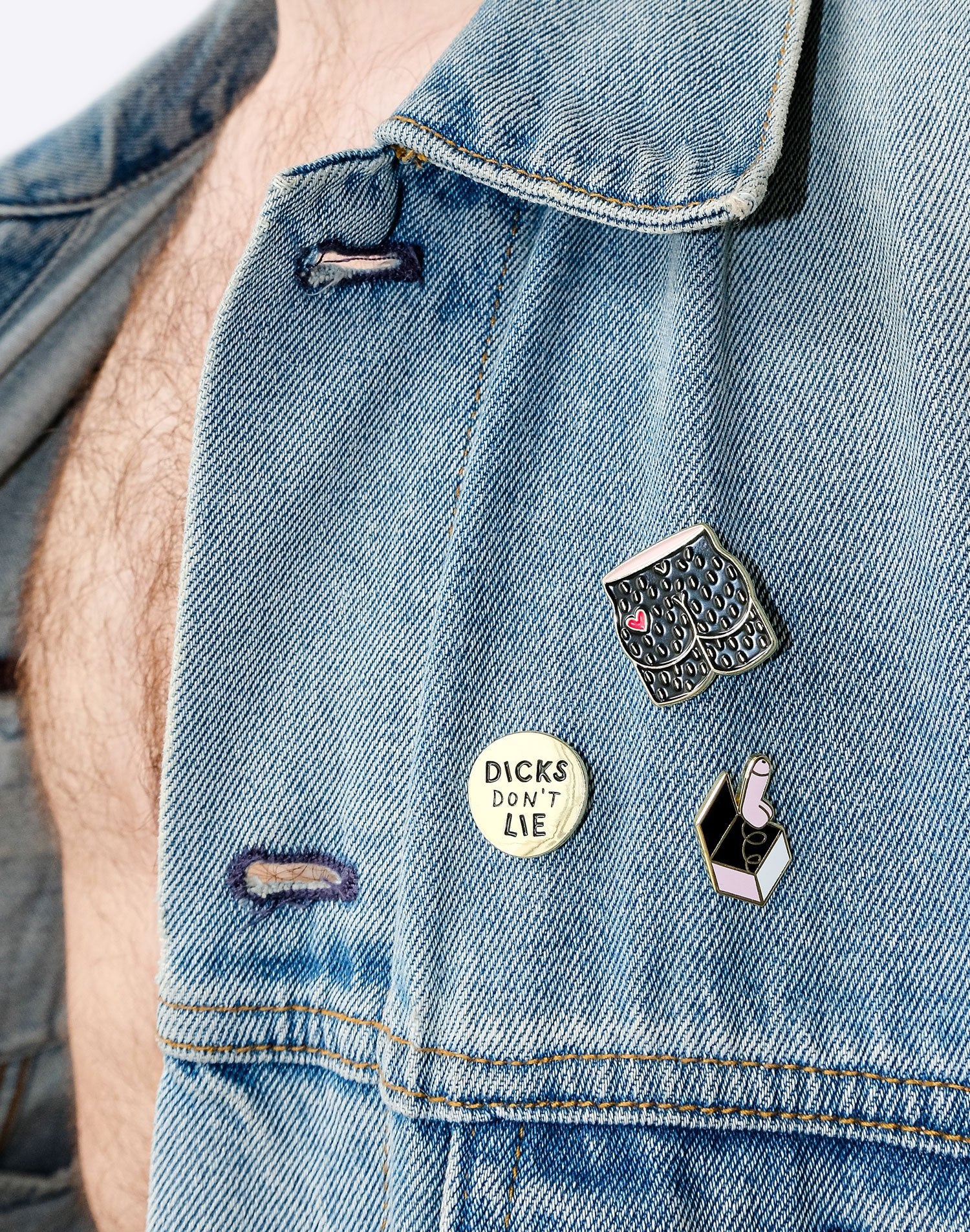 Pin - Pin – Dick in a Box - Dicks Don't Lie - PINDBOCPOS