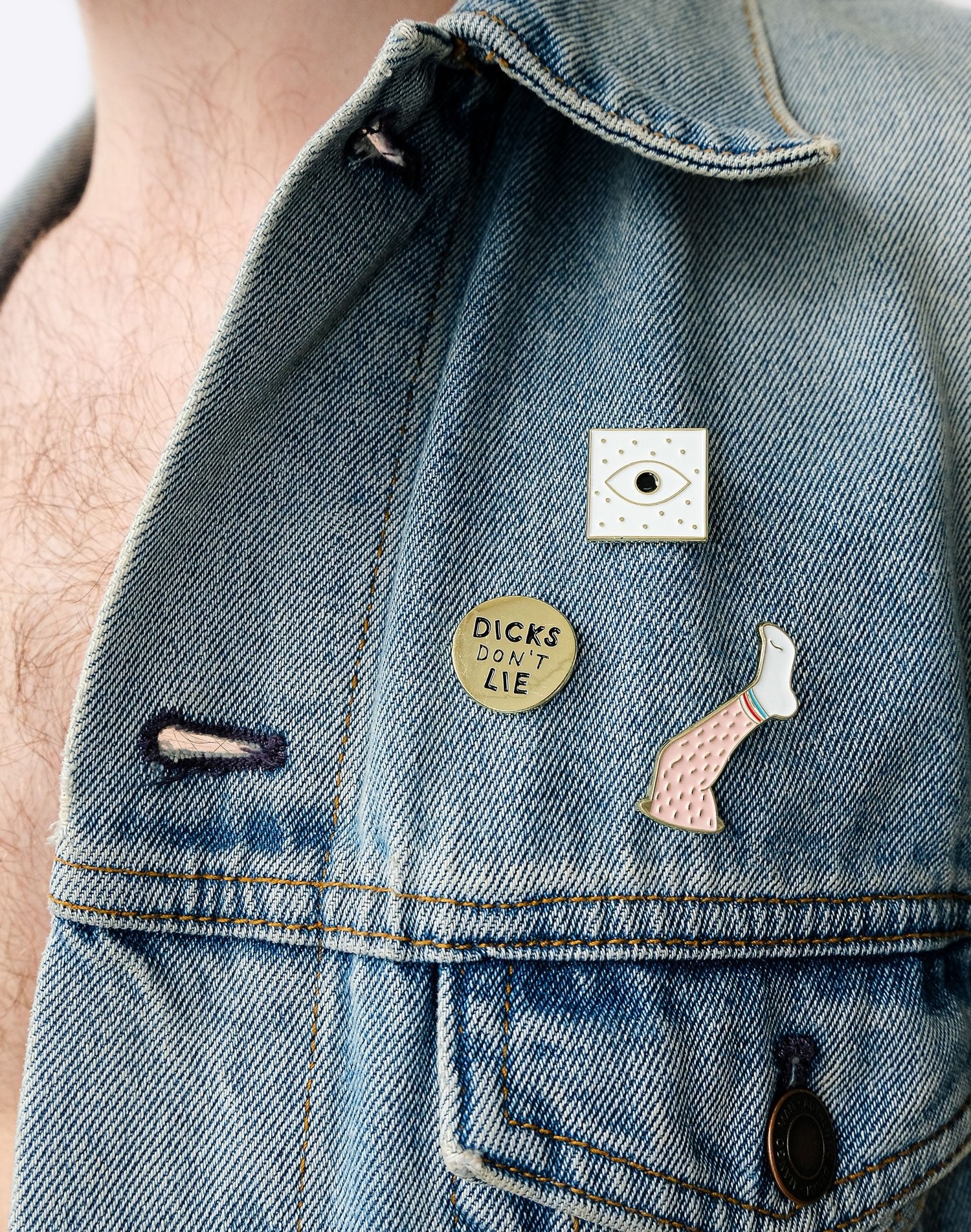 Pin - Pin – Glory Hole White - Dicks Don't Lie - PINGLHVWOS