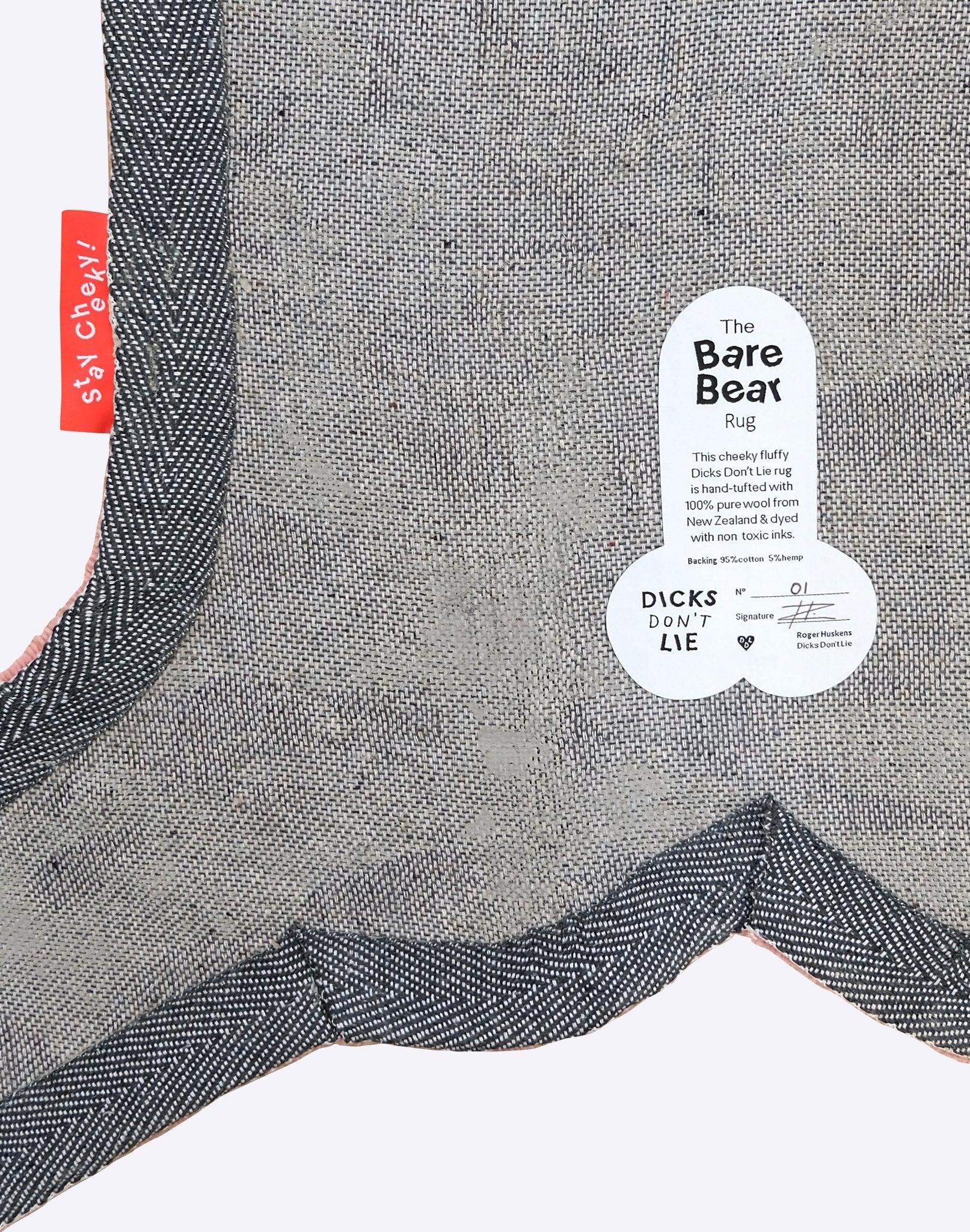 Rugs - Rug – The Bare Bear - Dicks Don't Lie - RUGBABCPOS