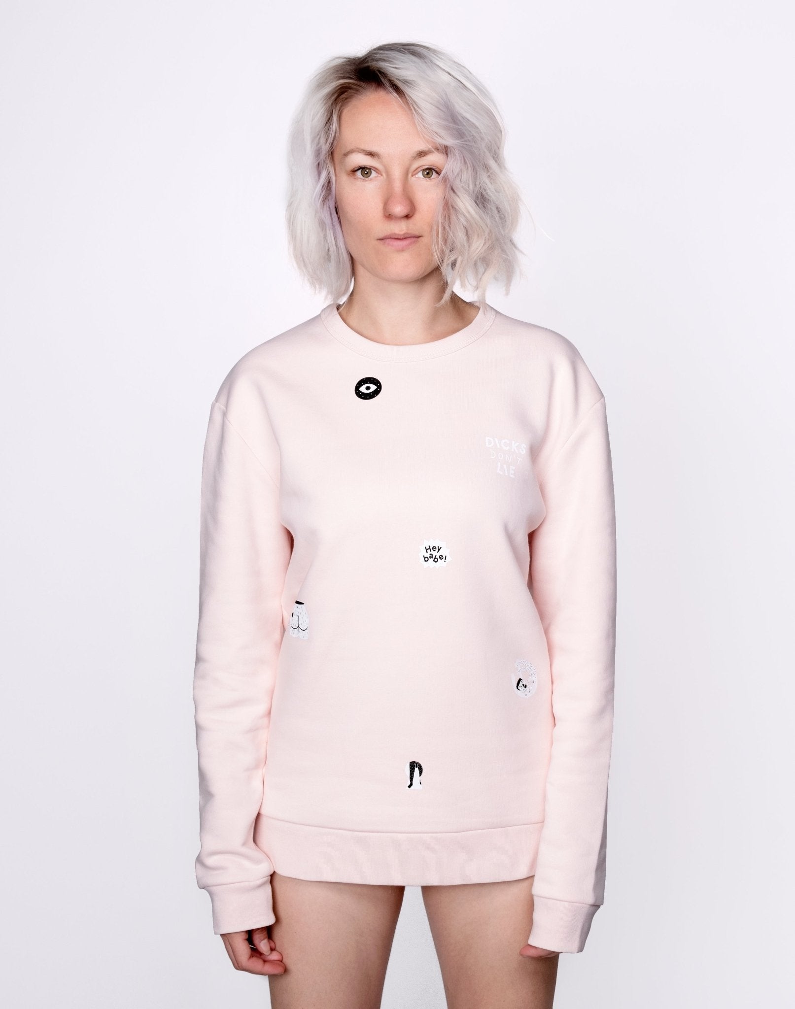 Sweatshirt - Sweatshirt – Hey Babe - Dicks Don't Lie - 19021306