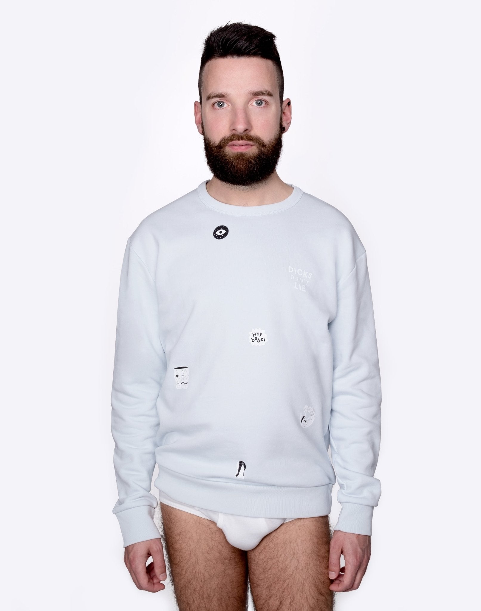 Sweatshirt - Sweatshirt – Hey Babe - Dicks Don't Lie - 19021304