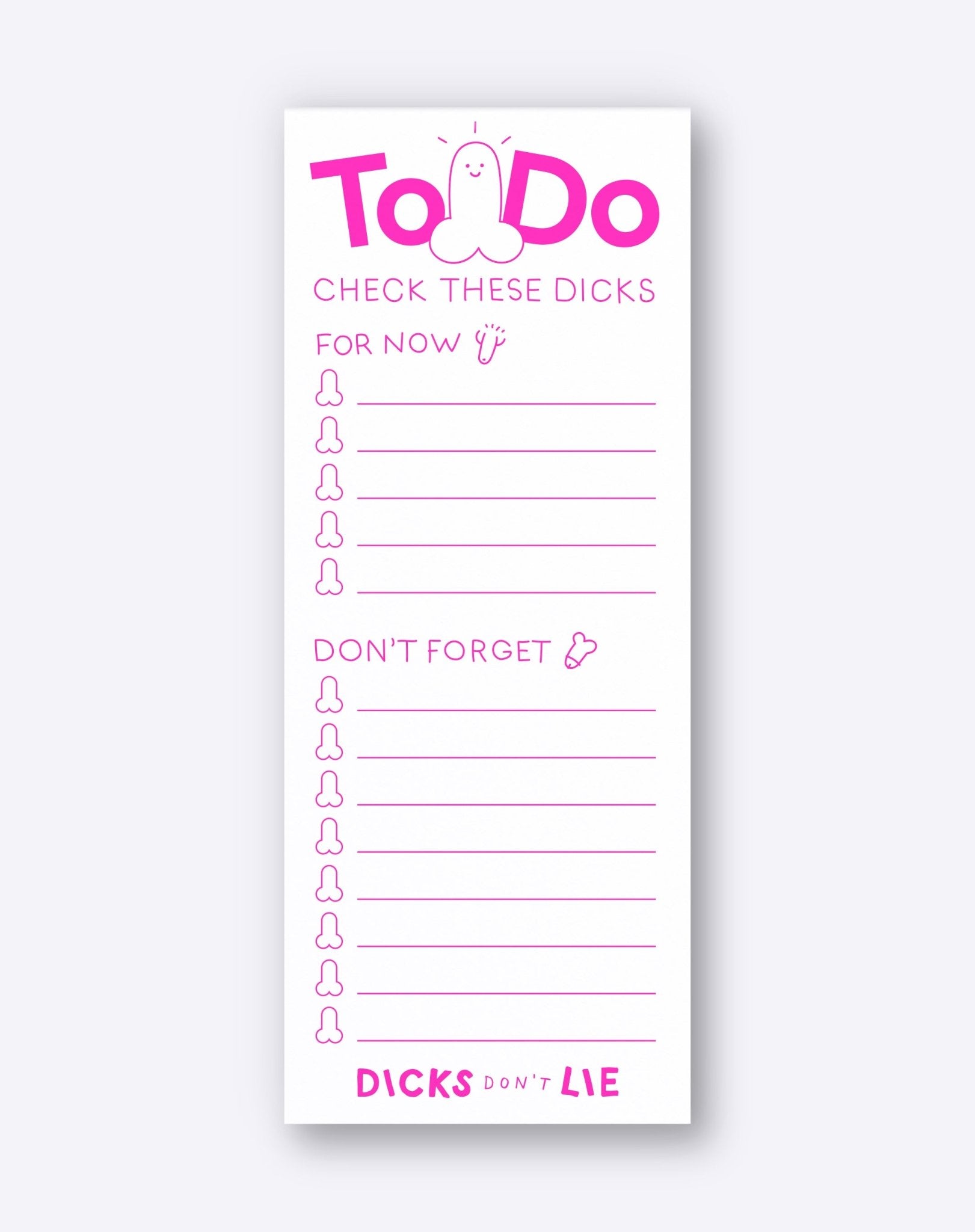 To - Do block - To - Do Block – Check these Dicks - Dicks Don't Lie - TDOCTDNPOS