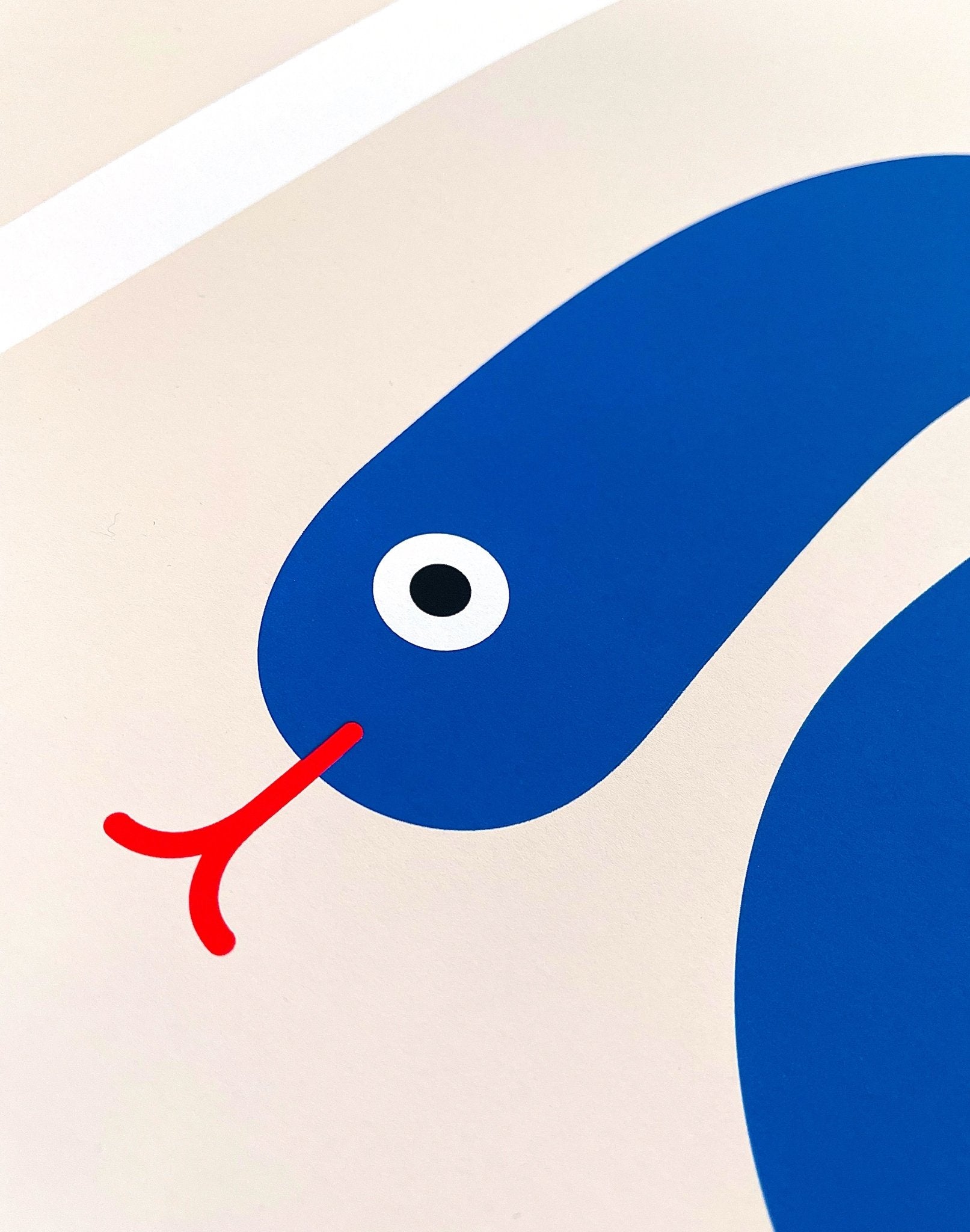 Screenprint - Art – Trouser Snake (30x40) - Dicks Don't Lie - ARTTRSBBA3