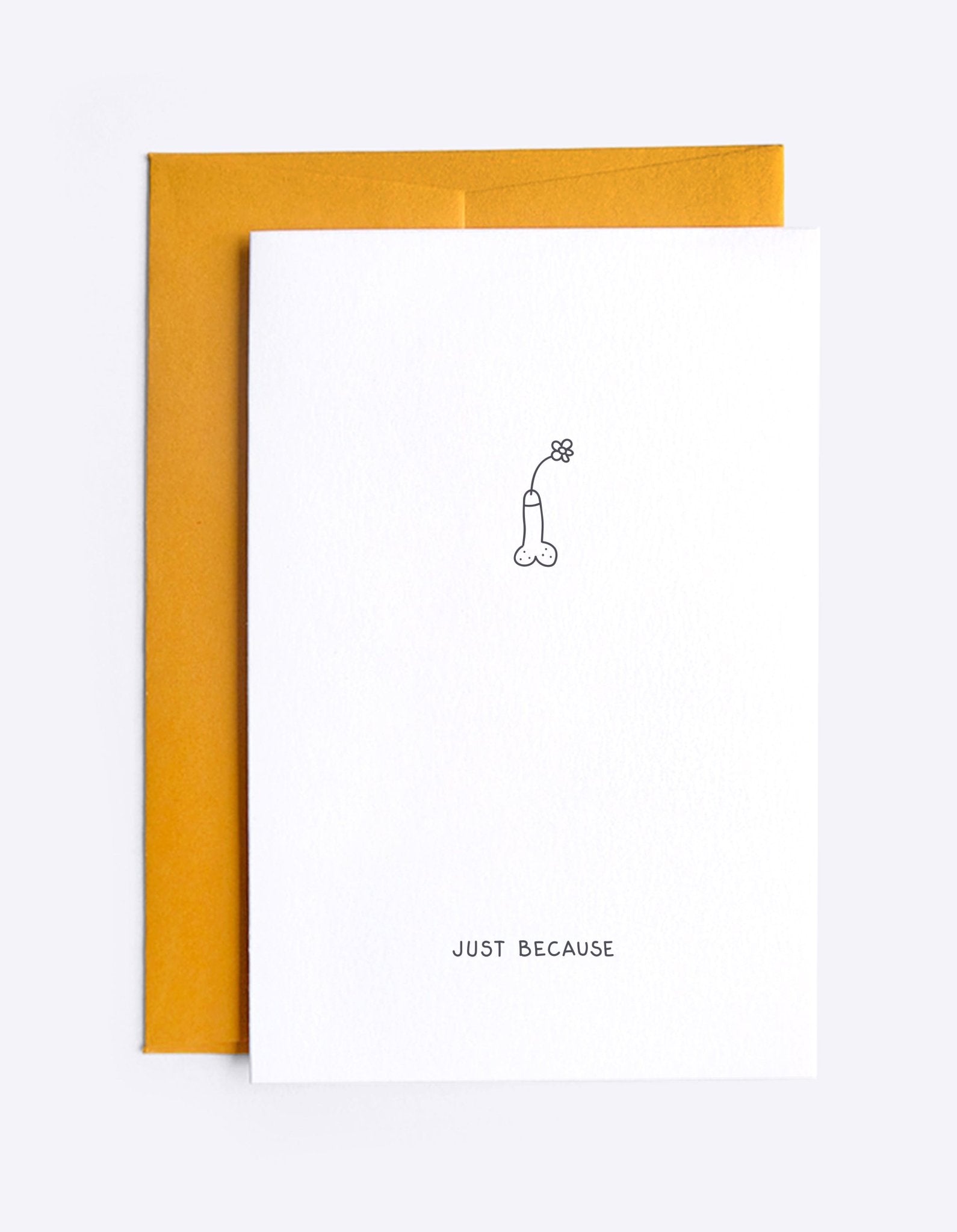 Card – Just because - Dicks Don't Lie